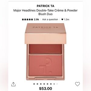 Unopened Patrick Ta Blush